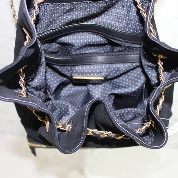 Nordstroms Soft Faux Suede Back Pack w/Gold Chain main image 6